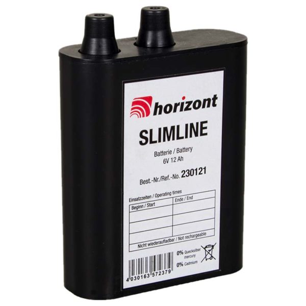 Luftsauerstoff-Batterie SLIMLINE, 6 V- / 12 Ah