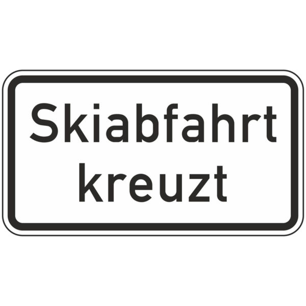Verkehrszeichen 1007-55, Skiabfahrt kreuzt