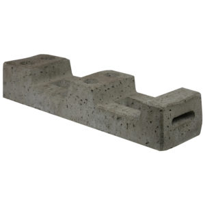Bauzaunfuß aus Beton mit 4 Löchern - 25 kg