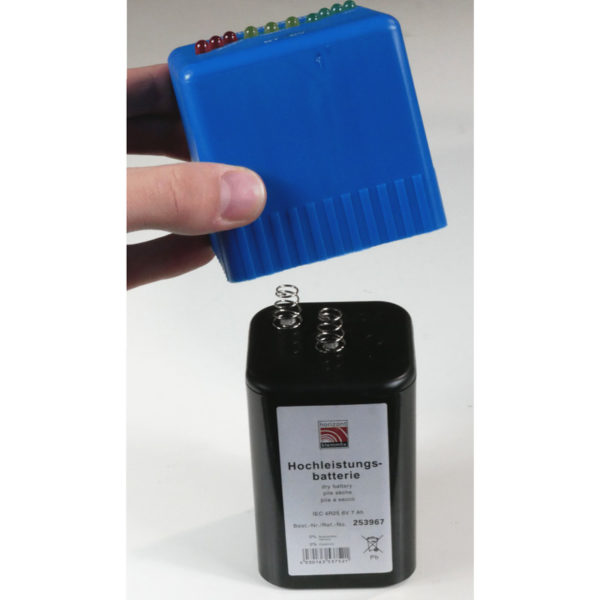 Batterietester BT 6V für Blockbatterien IEC4R25 Funktion Wemas 30404