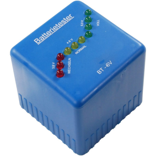 Batterietester BT 6V für Blockbatterien IEC4R25 Wemas 30404