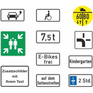 Zusatzzeichen & Sonderschilder 1000 - BR5