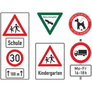 Allgemeine Hinweisschilder