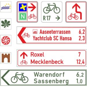 Radwegbeschilderung