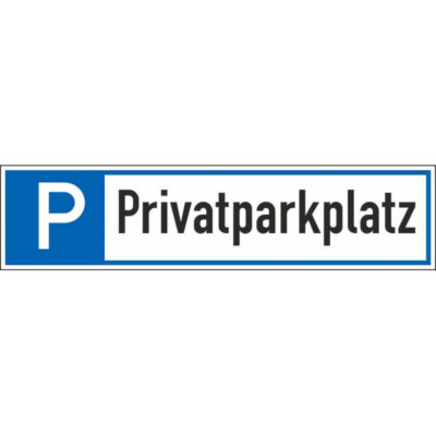 Parkplatz-Schild mit Wunschtext 30x40 cm, 1-2 Zeilen oder 1 Zeile