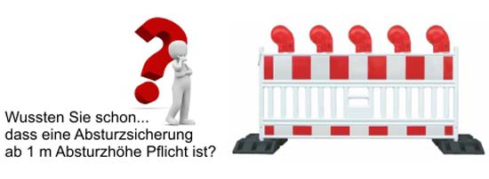 Nutzung und Vorteile einer Absturzsicherung.
