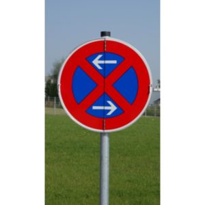 Klappschild in Buchform