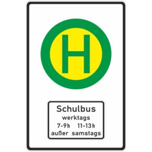 Verkehrszeichen 224-51 Schulbushaltestelle, einseitig | gemäß StVO