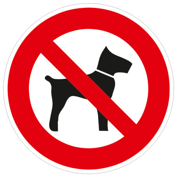 Allgemeines Hinweisschild AH 24 Hunde verboten