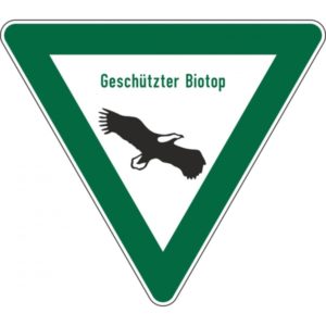 Allgemeines Hinweisschild AH 27 Geschützter Biotop