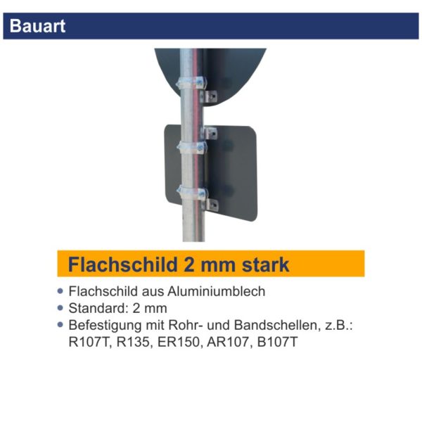 Allgemeines Hinweisschild AH 27 Geschützter Biotop | Bauart