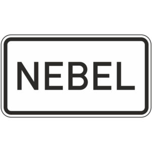 Verkehrszeichen 1007-61 NEBEL | gemäß StVO