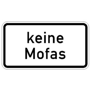 Verkehrszeichen 1012-33 keine Mofas | gemäß StVO