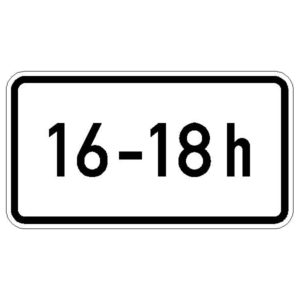 Verkehrszeichen 1040-30 Zeitliche Beschränkung | gemäß StVO