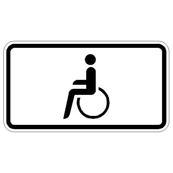 Verkehrszeichen 1044-10 Nur Schwerbehinderte und Sehbehinderte | gemäß StVO
