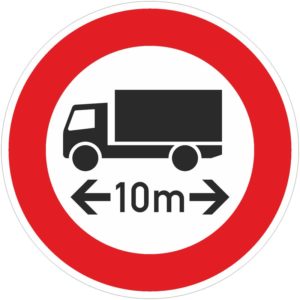 Verkehrszeichen 266 Verbot für Fahrzeuge über angegebene Länge | gemäß StVO