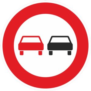 Verkehrszeichen 276 Überholverbot für Kraftfahrzeuge aller Art | gemäß StVO