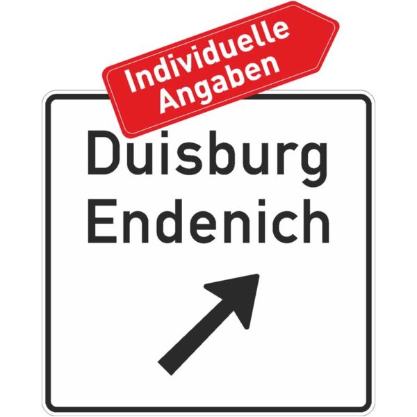 Verkehrszeichen 332.1-20 Ausfahrttafel außerhalb der Autobahn in Weiß | gemäß StVO