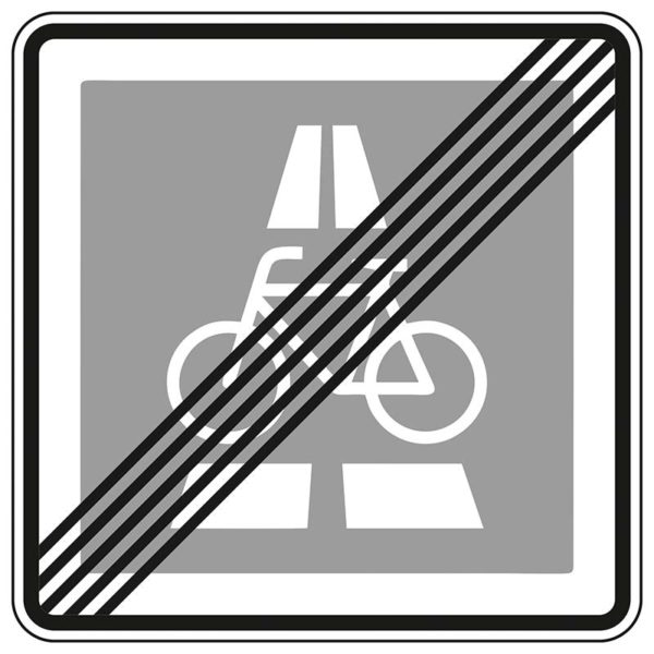 Verkehrszeichen 350.2 Ende des Radschnellwegs | gemäß StVO