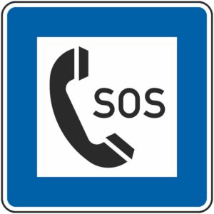 Verkehrszeichen 365-51 Notrufsäule | gemäß StVO