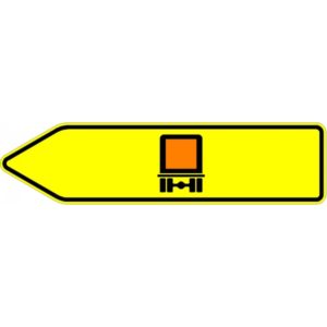 Verkehrszeichen 421-11 Pfeilwegweiser für kennzeichnungspflichtige Fahrzeuge | gemäß StVO