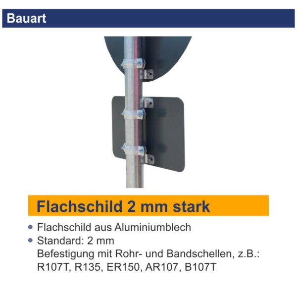 Verkehrszeichen 626-10 Fahrbahntrenner FB 1 | Bauart