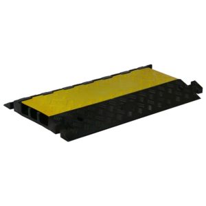 3tlg Kabelbrücke Überfahrrampe Bodenschwelle Temposchwelle Gummi Kabel Rampe DE