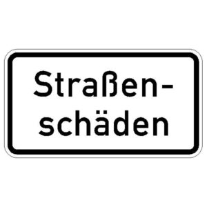 Verkehrszeichen 1007-34 Straßenschäden | gemäß StVO