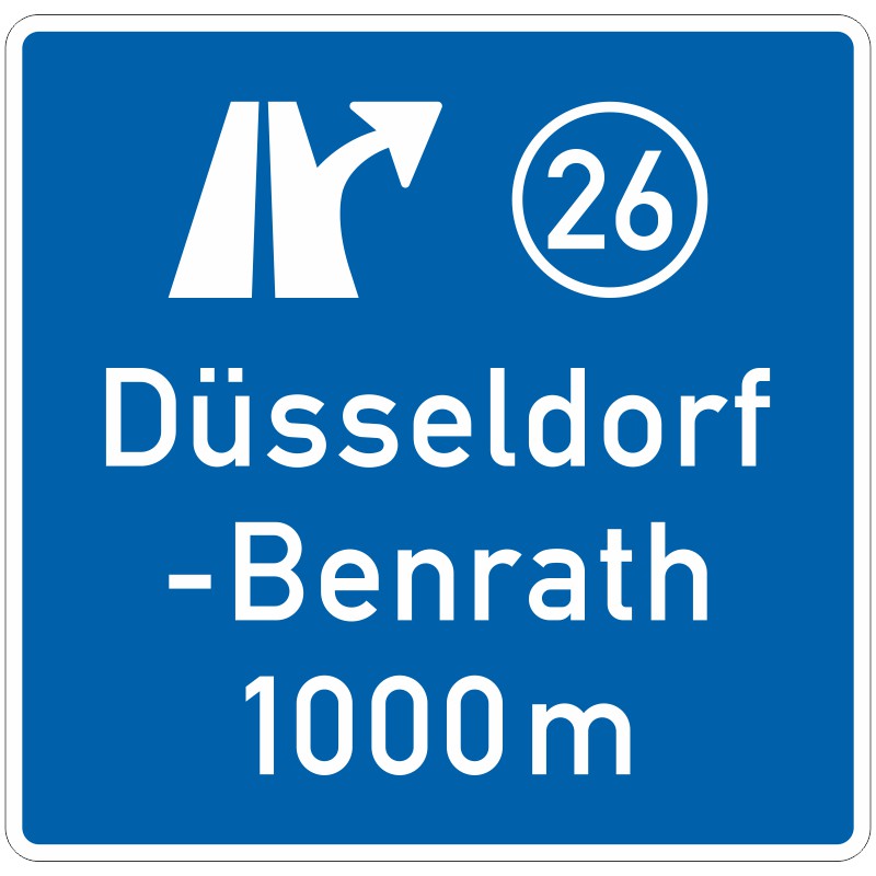 Verkehrszeichen 448 Ankündigungstafel Strassenausstatter