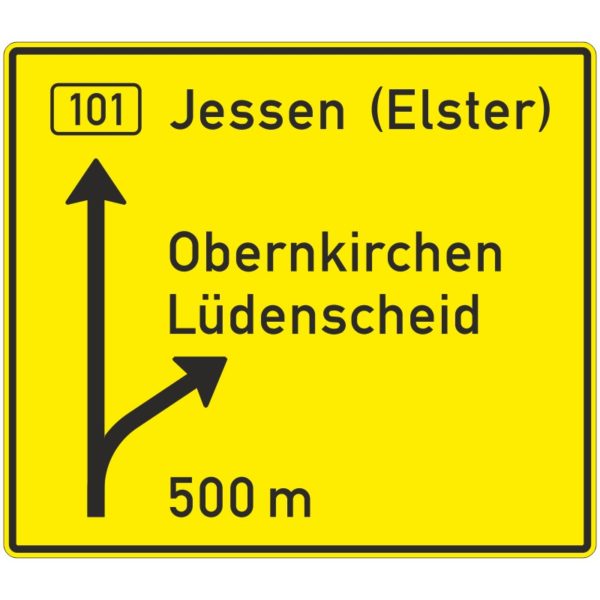 Verkehrszeichen 449-50 Vorwegweiser auf anderen Straßen außerhalb von Autobahnen | gemäß StVO