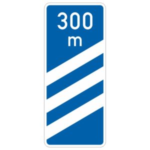 Verkehrszeichen 450-52 Ankündigungsbake dreistreifig | gemäß StVO