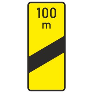 Verkehrszeichen 450-53 Ankündigungsbake einstreifig | gemäß StVO