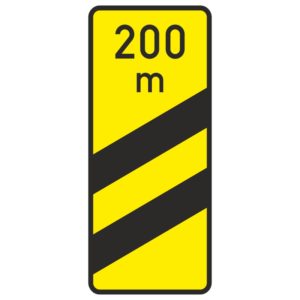 Verkehrszeichen 450-54 Ankündigungsbake zweistreifig | gemäß StVO