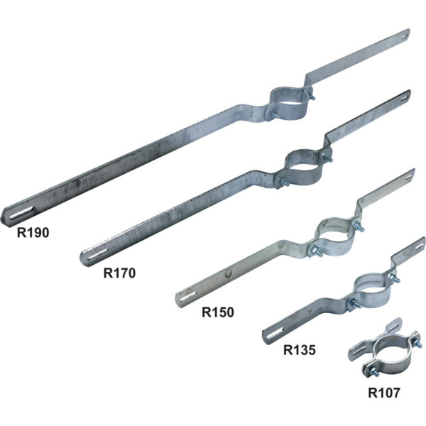 Rohrschellen aus Stahl | Lochabstände von 70 bis 900 mm