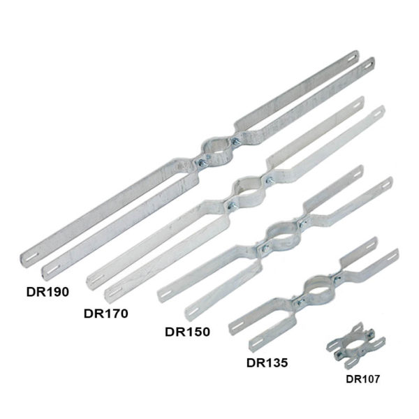 Rohrschellen aus Stahl | doppelseitige Schellen in verschiedenen Größen