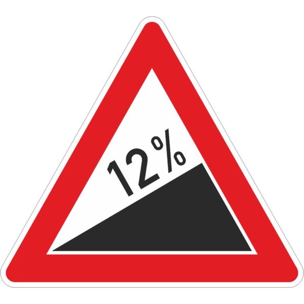 Verkehrszeichen 110 Steigung ...% | gemäß StVO