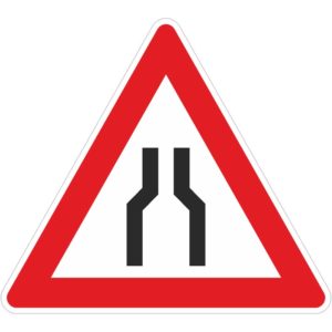 Verkehrszeichen 120 Verengte Fahrbahn | gemäß StVO
