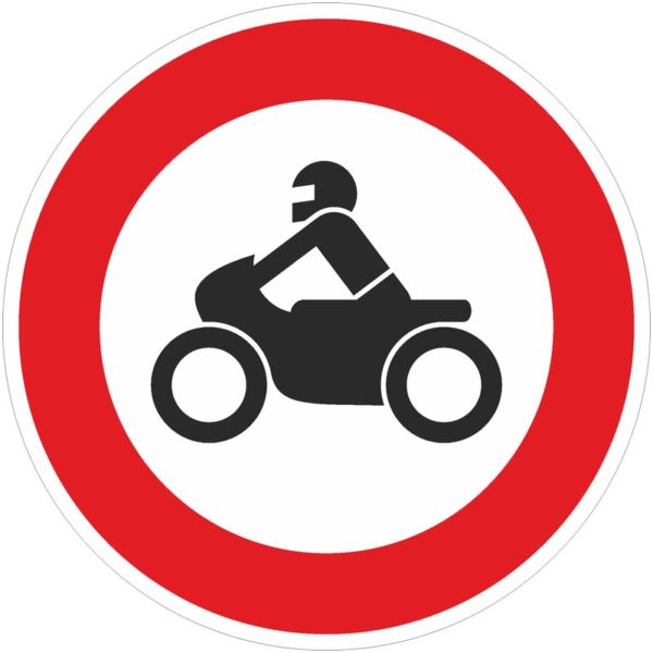 Verkehrszeichen 255 Verbot für Krafträder | gemäß StVO
