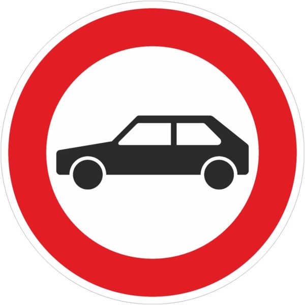 Verkehrszeichen 257-55 Verbot für Personenkraftwagen | gemäß StVO