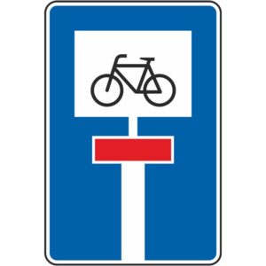 Verkehrszeichen 357-52 Für Radverkehr durchlässige Sackgasse | gemäß StVO
