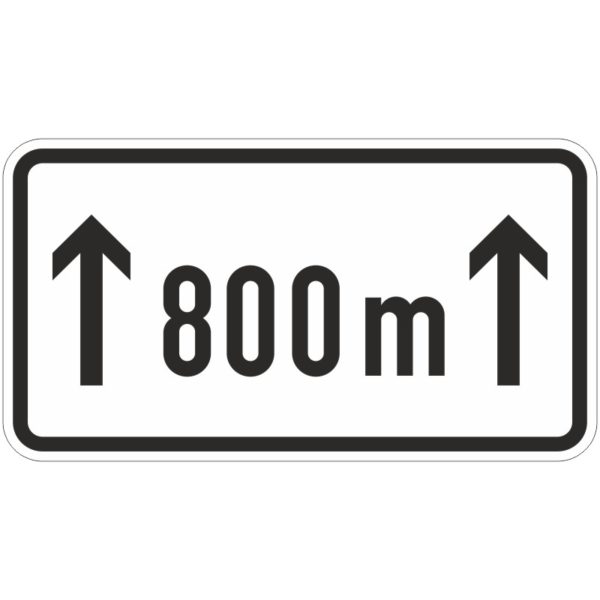 Verkehrszeichen 1001-30 auf ... m | gemäß StVO