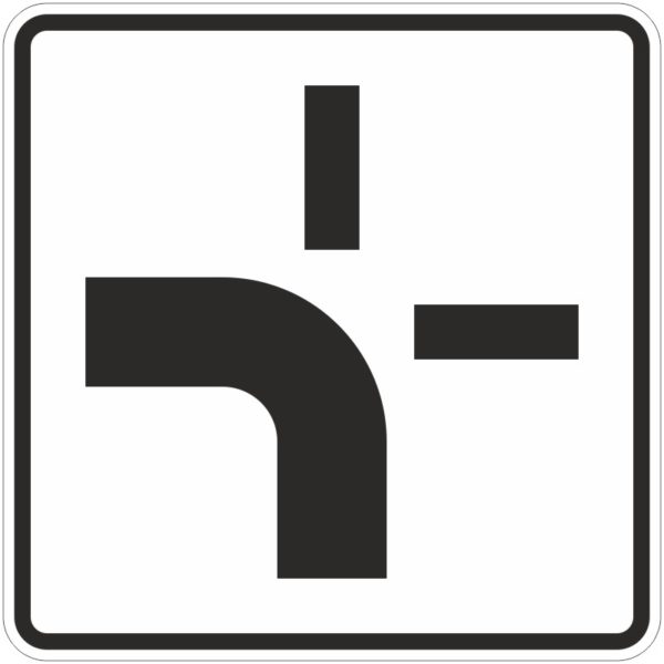 Verkehrszeichen 1002-10 Verlauf der Vorfahrtsstraße | gemäß StVO