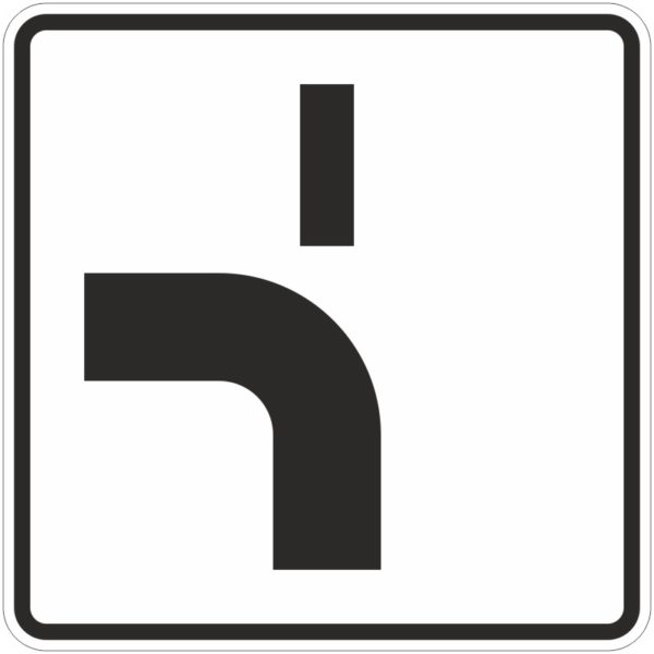 Verkehrszeichen 1002-12 Verlauf der Vorfahrtsstraße | gemäß StVO