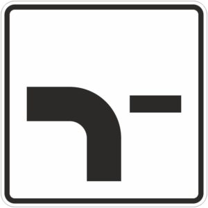 Verkehrszeichen 1002-13 Verlauf der Vorfahrtsstraße | gemäß StVO