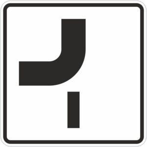 Verkehrszeichen 1002-14 Verlauf der Vorfahrtsstraße | gemäß StVO