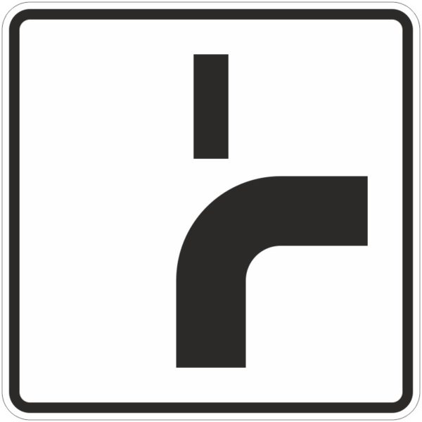 Verkehrszeichen 1002-22 Verlauf der Vorfahrtsstraße | gemäß StVO