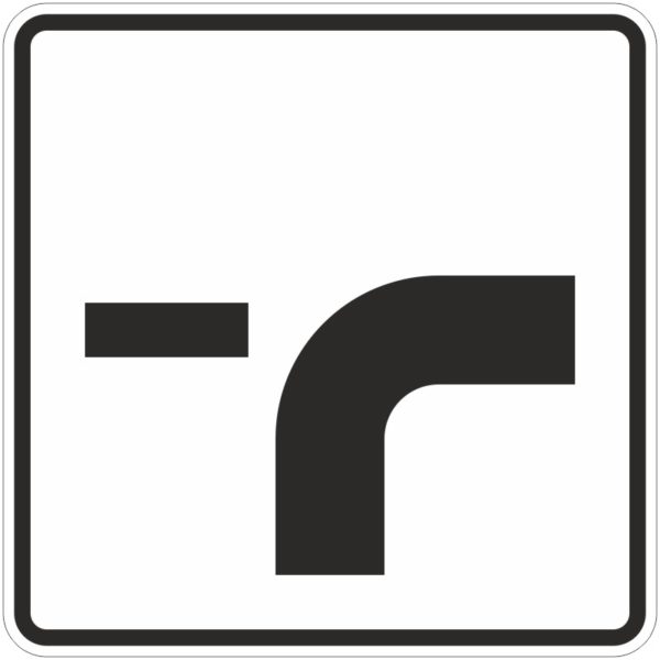 Verkehrszeichen 1002-23 Verlauf der Vorfahrtsstraße | gemäß StVO