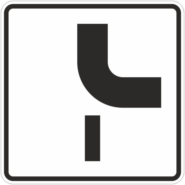 Verkehrszeichen 1002-24 Verlauf der Vorfahrtsstraße | gemäß StVO