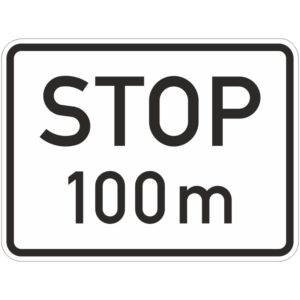 Verkehrszeichen 1004-32 Stop in ... m | gemäß StVO