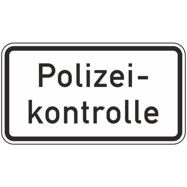 Verkehrszeichen 1007-58 Polizeikontrolle | gemäß StVO